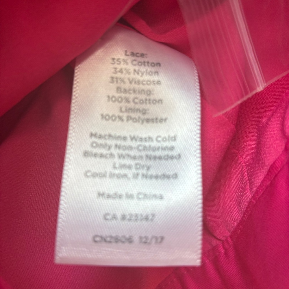 NWT: RSVP for Talbots Navy Corded Pink Lace Jacket Size 10 - Picture 5 of 7